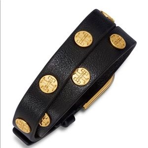 Double Wrap Logo Stud Bracelet